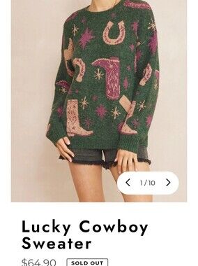 Entro Lucky Cowboy Oversized Sweater